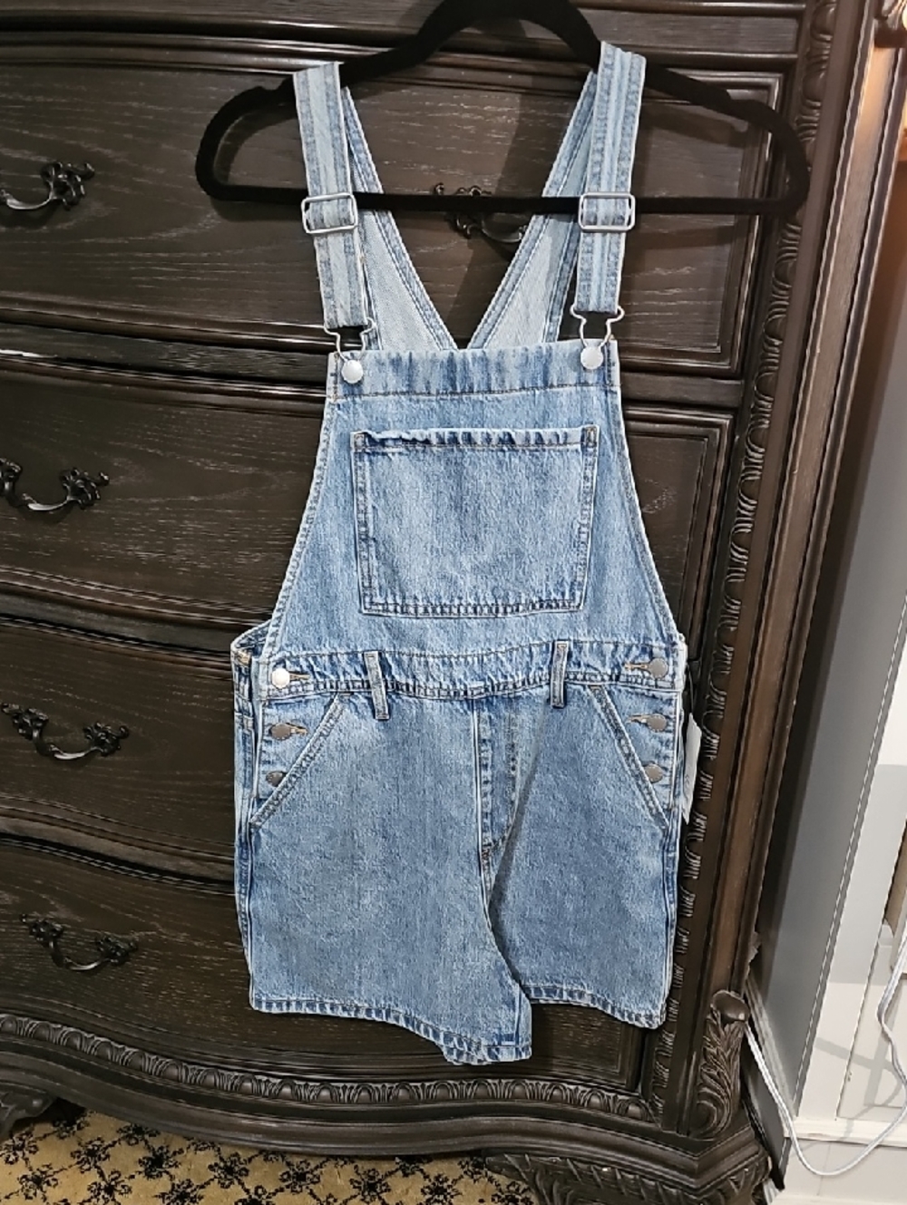 Women's Light Blue Denim Jean Overalls